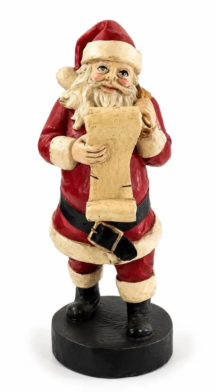 Vintage Windsor Collection Santa Checking His List Figurine 9.5” Resin Christmas